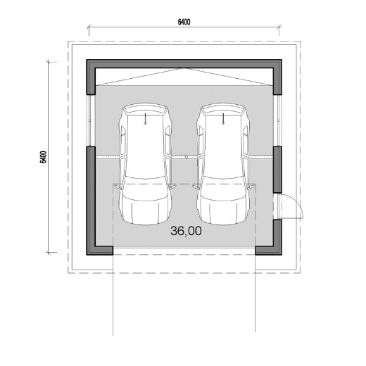 Udestue, garage og skur
