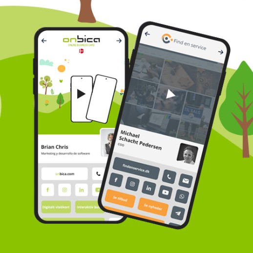 Det grønne digitale visitkort - Premium